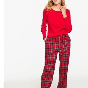Talbots Red Plaid Women's Joggers solstice plaid!